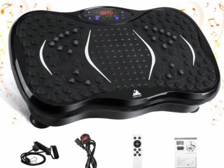 Evoland Placas de alimentación de vibración, máquina de placas de vibración con altavoz Bluetooth, 5 modos de programa, entrenador de fitness de vibración, carga máxima de 350 libras (B) Embalaje Deteriorado For Cheap