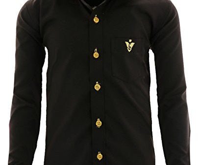 Gillsonz A4vDa - Camisa infantil de fiesta y tiempo libre, fácil de planchar, manga larga, 9 colores, tallas 86-158, negro amarillo, 164 170 cm Reacondicionado Online Hot Sale