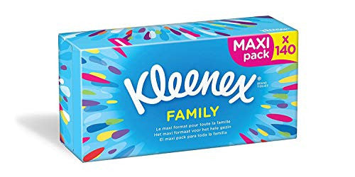 Kleenex - Family - Caja de 140 pañuelos, (paquete de 5) Embalaje Deteriorado For Sale