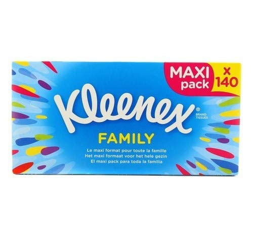 Kleenex - Family - Caja de 140 pañuelos, (paquete de 5) Embalaje Deteriorado For Sale