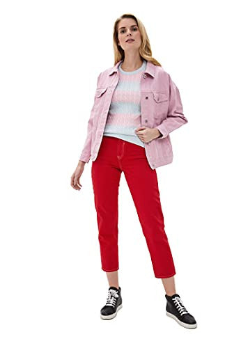 Befree Mujer Chaqueta Vaquera Oversize de Algodón Rosa M, Reacondicionado Fashion