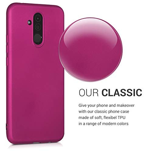 Kwmobile Carcasa Compatible con Huawei Mate 20 Lite - Funda de Silicona para móvil - Cover Trasero en Fucsia Metalizado Reacondicionado Hot on Sale