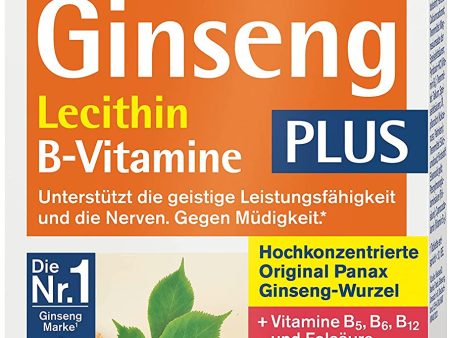 Tetesept Ginseng más lecitina + vitaminas B - dosis alta - suplemento dietético para apoyar los nervios y vitalizar el organismo gracias a las vitaminas B - 1 x 30 mini tabletas Embalaje Deteriorado Online