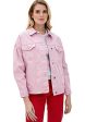 Befree Mujer Chaqueta Vaquera Oversize de Algodón Rosa M, Reacondicionado Fashion