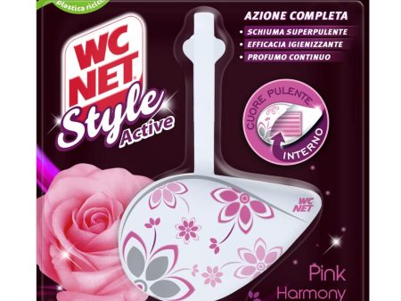 Wc Net Tableta Style Active - Limpiador higienizante sólido para inodoro, fragancia Pink Harmony, 2 unidades Embalaje Deteriorado on Sale